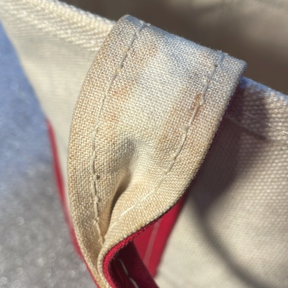 LL Bean 100 Years Anniversary Mini Boat and Tote Bag Red Canvas USA - Picture 9 of 9